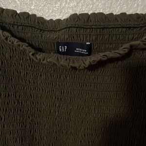 Elegant dark green Long Sleeve Top